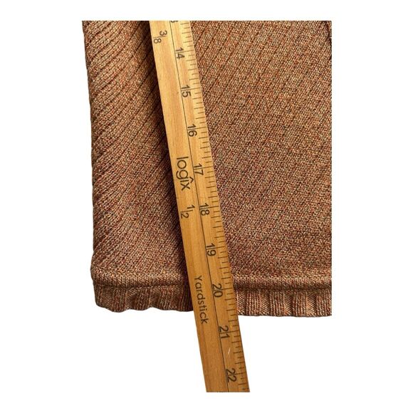 Sigrid Olsen Womens Knit Dark Orage Sleeveless Round V-Neck Tank Top XS Small - Picture 8 of 12